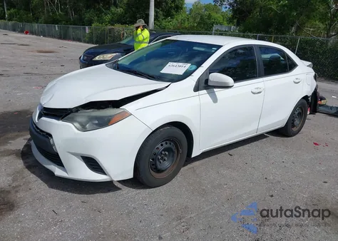 2016 Toyota Corolla L z USA, uszkodzony, nr VIN 5YFBURHE1GP457787